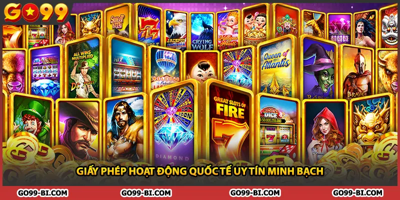 Giấy phép hoạt động quốc tế uy tín minh bạch