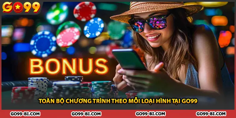 Toàn bộ chương trình theo mỗi loại hình tại GO99